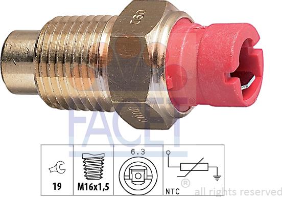 FACET 7.3000 - Sonde de température, liquide de refroidissement cwaw.fr