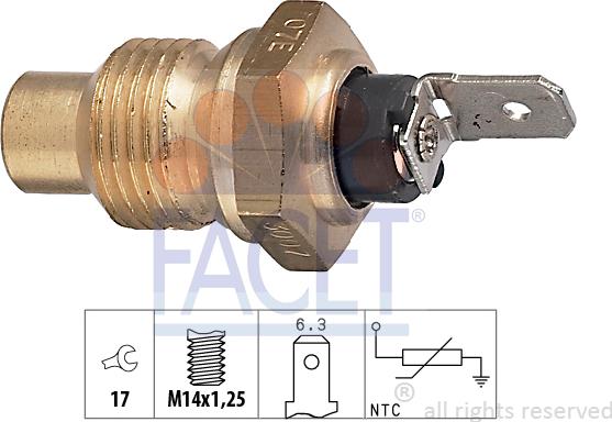 FACET 7.3007 - Sonde de température, liquide de refroidissement cwaw.fr