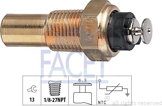 FACET 7.3014 - Sonde de température, liquide de refroidissement cwaw.fr