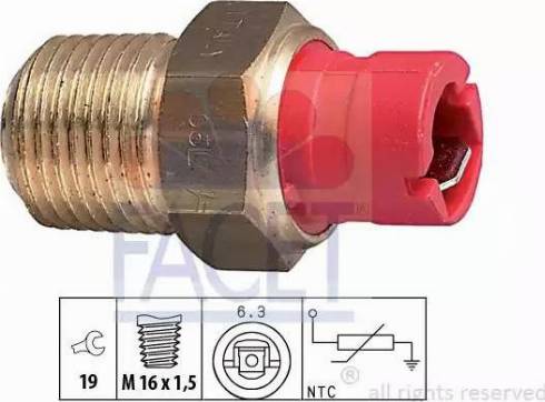 FACET 7.3011 - Sonde de température, liquide de refroidissement cwaw.fr