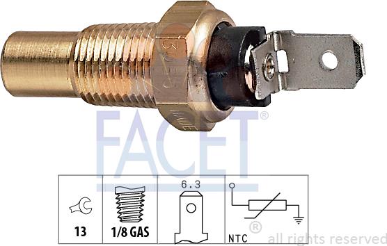 FACET 7.3080 - Sonde de température, liquide de refroidissement cwaw.fr