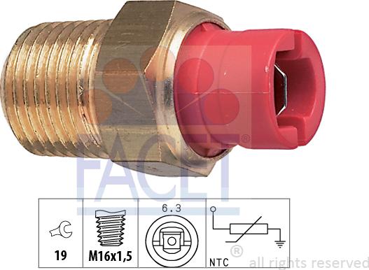 FACET 7.3027 - Sonde de température, liquide de refroidissement cwaw.fr