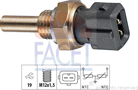 FACET 7.3192 - Sonde de température, liquide de refroidissement cwaw.fr