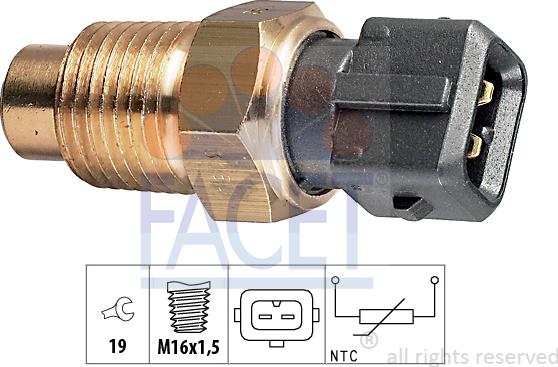 FACET 7.3160 - Sonde de température, liquide de refroidissement cwaw.fr