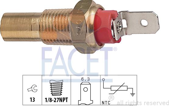 FACET 7.3115 - Sonde de température, liquide de refroidissement cwaw.fr