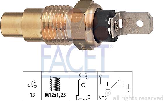 FACET 7.3121 - Sonde de température, liquide de refroidissement cwaw.fr