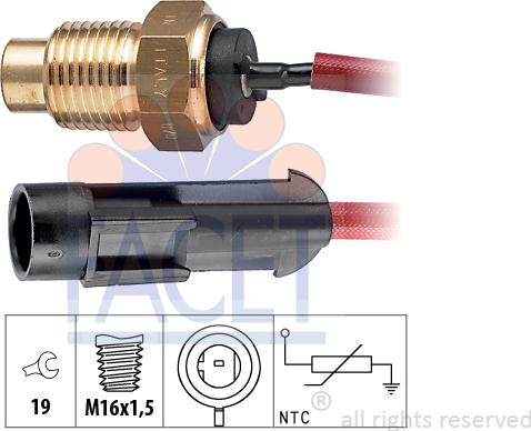 FACET 7.3175 - Sonde de température, liquide de refroidissement cwaw.fr