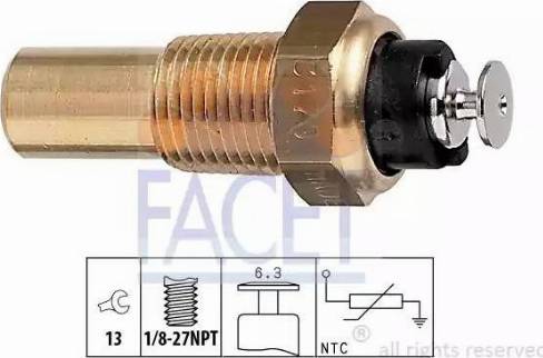 FACET 7.3170 - Sonde de température, liquide de refroidissement cwaw.fr