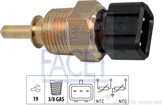 FACET 7.3367 - Sonde de température, liquide de refroidissement cwaw.fr