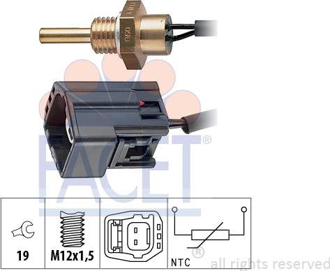 FACET 7.3304 - Sonde de température, liquide de refroidissement cwaw.fr