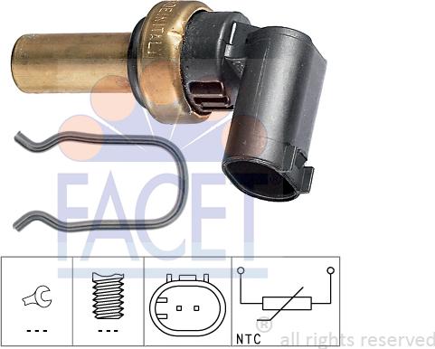 FACET 7.3300 - Capteur, température d'huile cwaw.fr