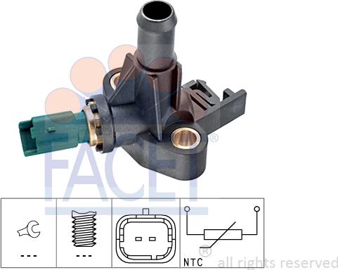 FACET 7.3318 - Sonde de température, liquide de refroidissement cwaw.fr