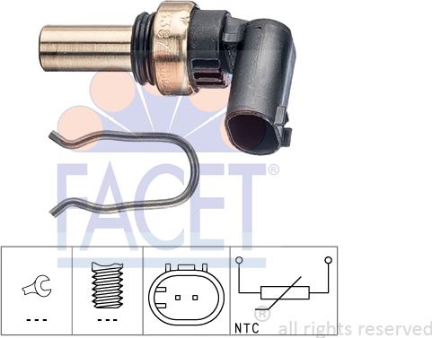 FACET 7.3387 - Sonde de température, liquide de refroidissement cwaw.fr