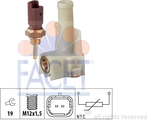 FACET 7.3326K - Sonde de température, liquide de refroidissement cwaw.fr