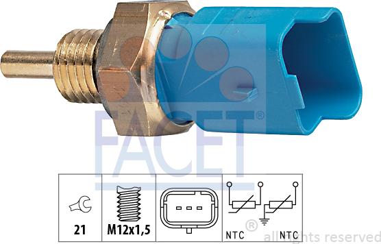 FACET 7.3291 - Sonde de température, liquide de refroidissement cwaw.fr