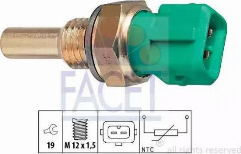 FACET 7.3244 - Sonde de température, liquide de refroidissement cwaw.fr