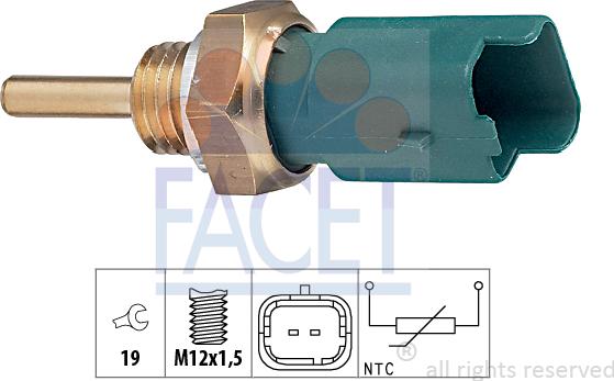 FACET 7.3261 - Sonde de température, liquide de refroidissement cwaw.fr