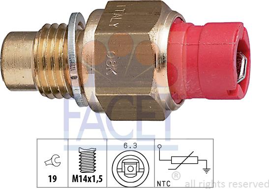 FACET 7.3267 - Capteur, température d'huile cwaw.fr