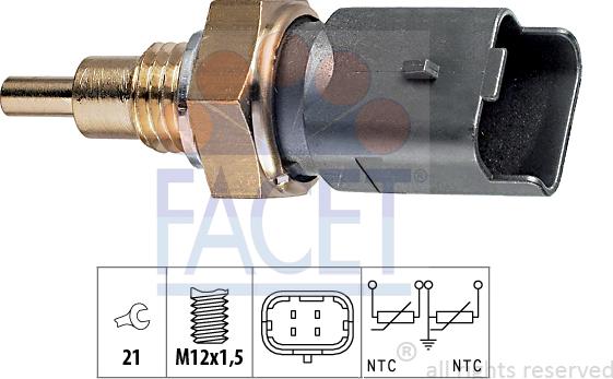 FACET 7.3286 - Sonde de température, liquide de refroidissement cwaw.fr