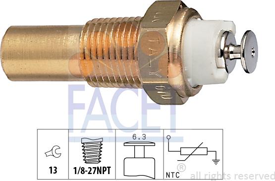 FACET 7.3235 - Sonde de température, liquide de refroidissement cwaw.fr