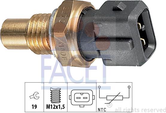 FACET 7.3270 - Sonde de température, liquide de refroidissement cwaw.fr