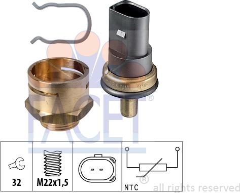 FACET 7.3278K - Sonde de température, liquide de refroidissement cwaw.fr