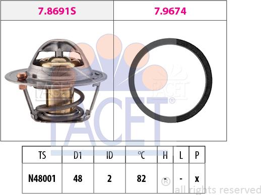 FACET 7.7999 - Thermostat d'eau cwaw.fr