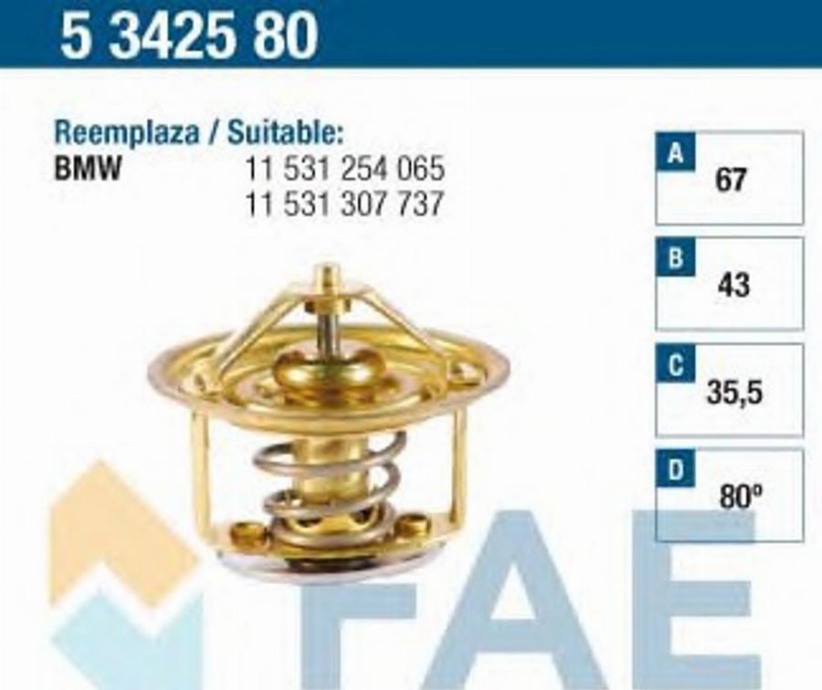 FAE 5342580 - Thermostat d'eau cwaw.fr