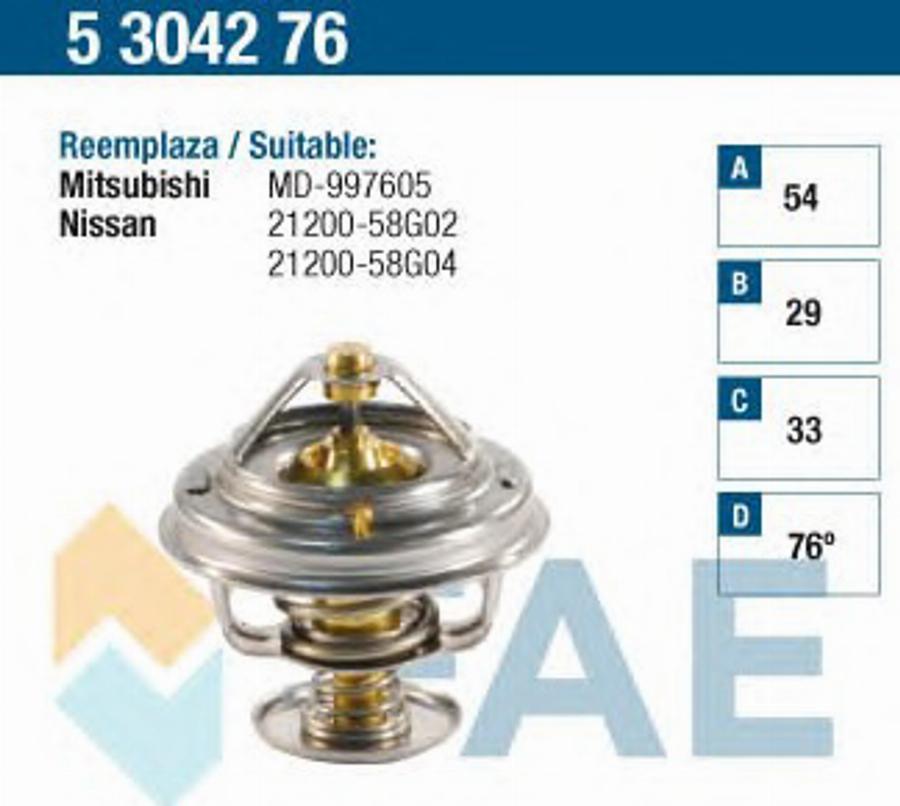 FAE 5304276 - Thermostat d'eau cwaw.fr