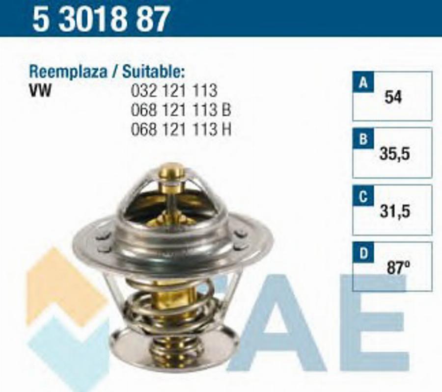 FAE 5301887 - Thermostat d'eau cwaw.fr