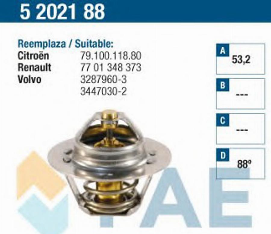 FAE 5202188 - Thermostat d'eau cwaw.fr