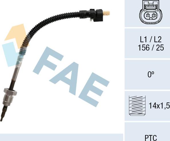 FAE 68051 - Capteur, température des gaz cwaw.fr