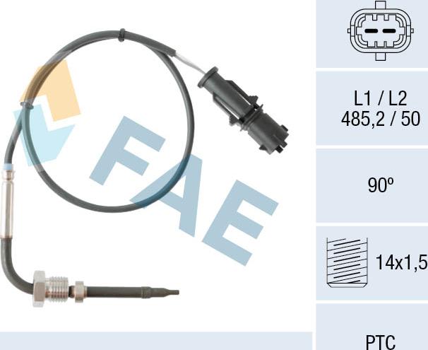 FAE 68080 - Capteur, température des gaz cwaw.fr