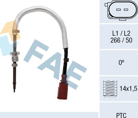 FAE 68083 - Capteur, température des gaz cwaw.fr