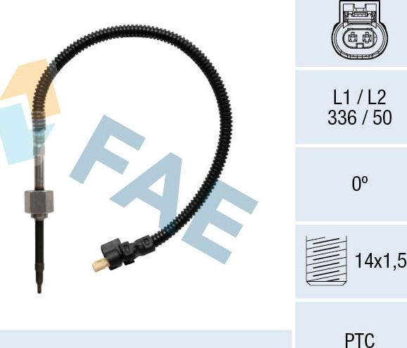 FAE 68034 - Capteur, température des gaz cwaw.fr