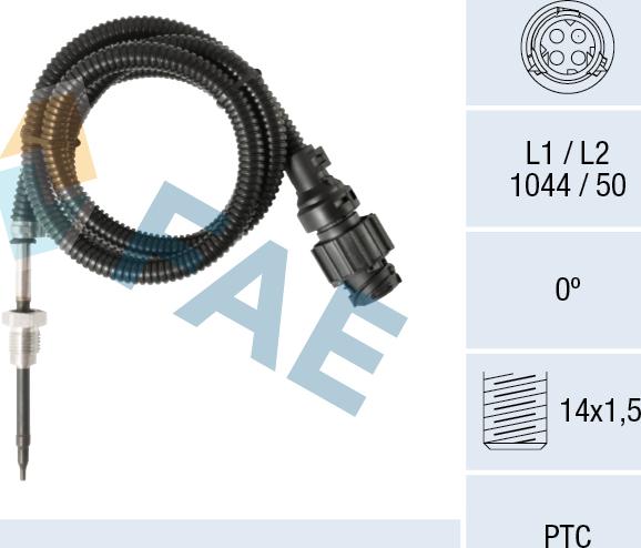 FAE 68020 - Capteur, température des gaz cwaw.fr