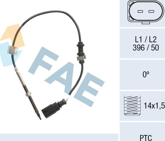 FAE 68109 - Capteur, température des gaz cwaw.fr