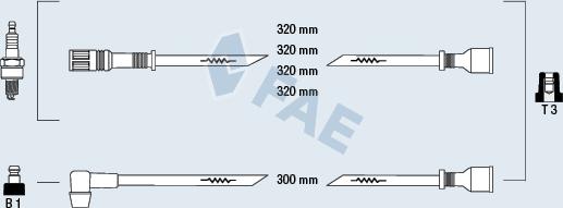 FAE 85200 - Kit de câbles d'allumage cwaw.fr