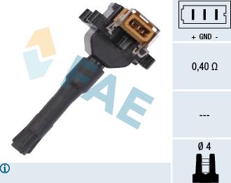 FAE 80215 - Bobine d'allumage cwaw.fr