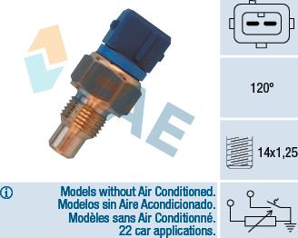 FAE 34460 - Sonde de température, liquide de refroidissement cwaw.fr