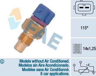 FAE 34435 - Sonde de température, liquide de refroidissement cwaw.fr