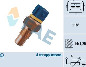 FAE 34050 - Sonde de température, liquide de refroidissement cwaw.fr