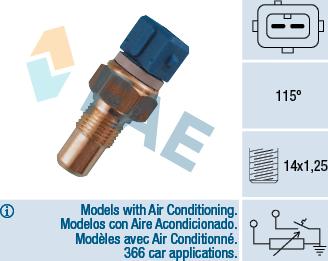 FAE 34110 - Sonde de température, liquide de refroidissement cwaw.fr