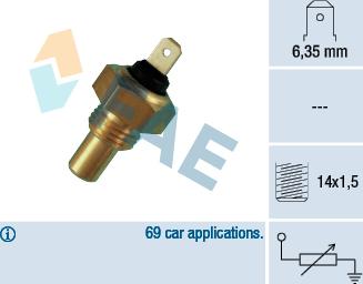 FAE 31460 - Sonde de température, liquide de refroidissement cwaw.fr