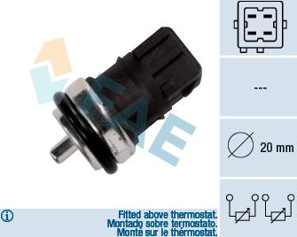 FAE 33810 - Sonde de température, liquide de refroidissement cwaw.fr