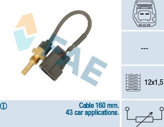 FAE 32425 - Sonde de température, liquide de refroidissement cwaw.fr