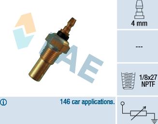 FAE 32350 - Sonde de température, liquide de refroidissement cwaw.fr