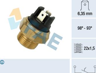 FAE 37400 - Interrupteur de température, ventilateur de radiateur cwaw.fr