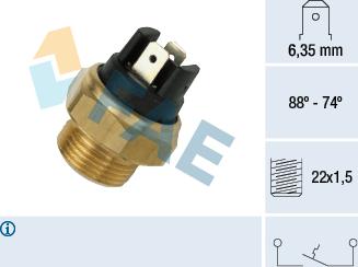 FAE 37420 - Interrupteur de température, ventilateur de radiateur cwaw.fr