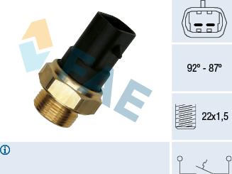 FAE 37220 - Interrupteur de température, ventilateur de radiateur cwaw.fr